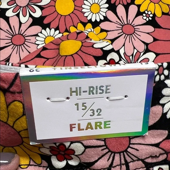 Tinseltown Floral Pants with Pink and Yellow - Picture 3 of 7